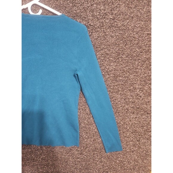 Cyrus Women's Intellect Turquoise Green Small S Cut-Out V N-Neck Top New NWT - Picture 10 of 12